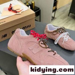 New Balance x miu miu コピー xxx スエードスニーカー ミュウミュウ コピー スニーカー コピー ピンクkid26y8vuSn