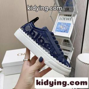 LAURENスニーカー レース クロエ スニーカー コピー レディースシューズ ブルーkid26f095Tr