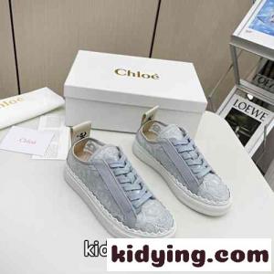 LAURENスニーカー レース クロエ スニーカー コピー レディースシューズ グレーkid26meGbKb