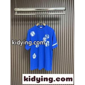 ローズ コットンTシャツ バーバリー コピー 半袖Tシャツ コピー ブルーkid26LXXLHr