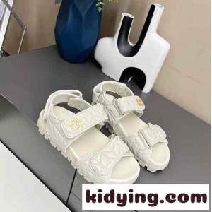 スポーティ キルティングレザー サンダル ミュウミュウ コピーブランド サンダル コピー ホワイトkid26fG5Deq