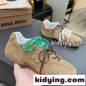 New Balance x miu miu コピー xxx スエードスニーカー ミュウミュウ コピー スニーカー コピー カーキkid26jey4HD