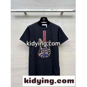 スパンコール 刺繍入り 半袖Tシャツ クロエ Tシャツ コピー クルーネックkid26059PTf