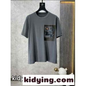 シンプル おしゃれ コットン 半袖Tシャツ エルメス コピー Tシャツ コピー グレーkid26TTLzqC