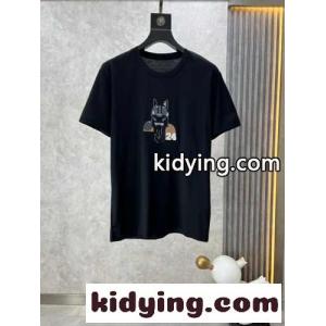 人気 定番 クォーターブH 半袖Tシャツ エルメス スーパーコピー Tシャツ コピー ブラックkid26WviyOn