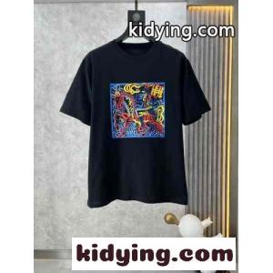 定番 カジュアル 合わせやすい 半袖Tシャツ エルメス コピーブランド Tシャツ コピー ブラックkid26O9r8ri