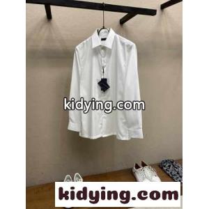 洗練された 上品 メンズ コットンシャツ プラダ スーパーコピー シャツ コピー ホワイトkid26XvKvuq