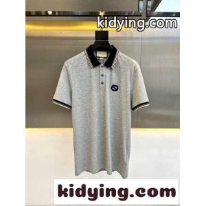 ベーシック エレガント 半袖 ポロシャツ グッチ ブランド コピー Tシャツ コピー グレーkid26Ob0Tnq