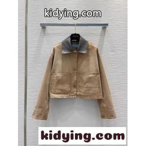 デニム クロップドジャケット プラダ コピーブランド ジャケット コピー レディースkid26X15TDa