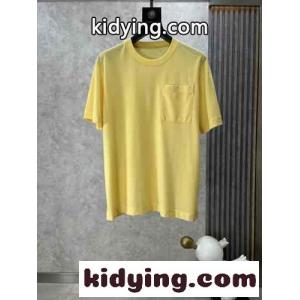 定番 人気 合わせやすい 半袖Tシャツ エルメス スーパーコピー Tシャツ コピー イエローkid26qauu8j