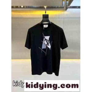大人気 快適 コ ットン エルメス コピー Tシャツ コピー メンズ 半袖Tシャツ ブラックkid26zKjeui