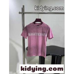 GOTHIC TYPE SHRUNK 半袖Tシャツ バレンシアガ スーパーコピー Tシャツ コピー ピンクkid26CGbaKj