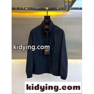 エルメネジルド・ゼニア ジャケット コピー 定番 カジュアル メンズ ブルゾン ネイビーkid26bC815D