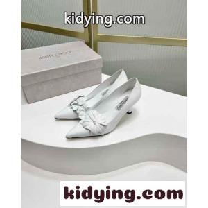ラワー付き ナッパレザー・パンプス ジミーチュウ コピーブランド パンプス コピー ホワイトkid26jOPbSf