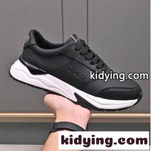 定番 カジュアル レースアップ メンズシューズ ヒューゴ・ボス スニーカー コピー ブラックkid26PH15jy
