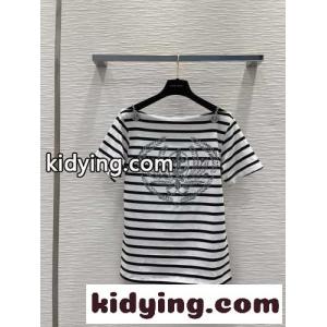 カジュアル ストライプアンカーTシャツ ルイ・ヴィトン Tシャツ 偽物 コットンkid261jiGve