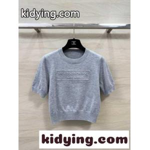 定番 人気 半袖 ニット トップス アレキサンダーワング ニット コピー グレーkid26K5nuqq