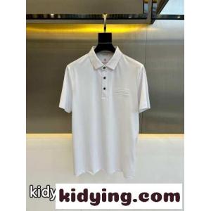 定番 コットンピケ 半袖 ポロシャツ エルメネジルド・ゼニア Tシャツ コピー ホワイトkid26vuySXv
