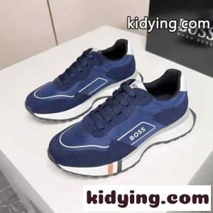 ヒューゴ・ボス スニーカー 偽物 カジュアル シンプル メンズシューズ ブルーkid26TDGDea