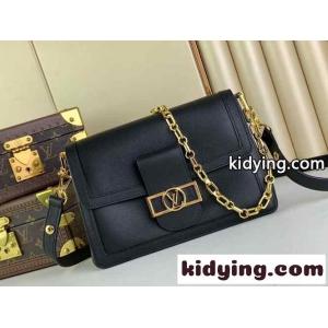 24SS☆LV ドフィーヌ・ソフト MM ルイヴィトン コピー バッグ スーパーコピー M25209 ブラックkid26XLni0j