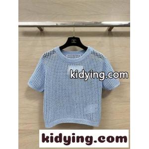 ロゴ クロシェ クロップド クルーネックtシャツ アレキサンダーワング ニット コピー ブルーkid26Hbuaie
