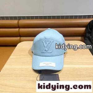 クラシック ロゴ入り 帽子 ルイヴィトン ブランド コピー キャップ 偽物 ライトブルーkid26yOzyuy