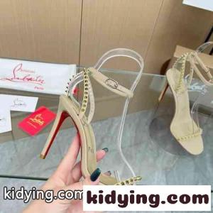 So Me 100 レザーサンダル 美脚 クリスチャン・ルブタン サンダル コピー ベージュkid26uWLnKn