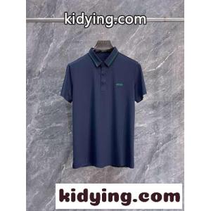 ストレッチ 半袖 アイスシルク ポロシャツ ヒューゴ・ボス Tシャツ コピー ブルーkid268LfKfe