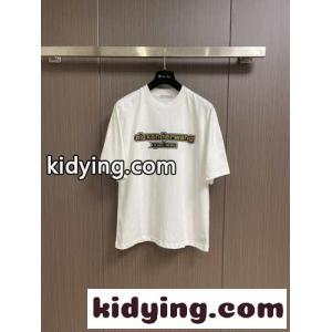 アレキサンダーワング Tシャツ コピー シンプル ロゴ入り クルーネック 半袖Tシャツ ホワイトkid26O5f8re