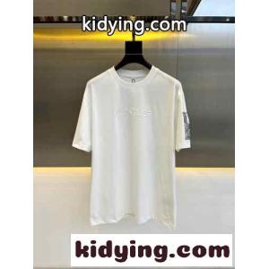 カジュアル クルーネック コットン 半袖Tシャツ モンクレール ブランド コピー Tシャツ コピー ホワイトkid26jq8bme