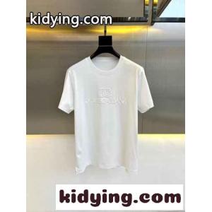 シンプル ロゴ入り クルーネック 半袖Tシャツ ドルチェ&ガッバーナ ブランド コピー Tシャツ コピー ホワイトkid2619Pf0z