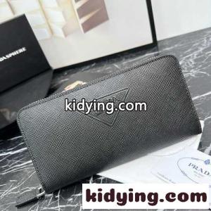 定番 エンボスロゴ プラダ スーパーコピー 財布 コピー ラウンドファスナー 長財布 ブラックkid26T5jCGf
