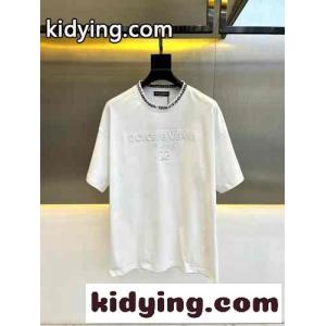 カジュアル ゆったり ロゴ入り ドルチェ&ガッバーナ コピー Tシャツ コピー 半袖Tシャツ ホワイトkid26qOjyGv