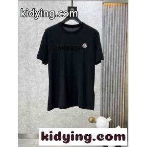 モンクレール コピーブランド Tシャツ コピー 定番 カジュアル ロゴ入り 半袖Tシャツ ブラックkid26LPXX9v