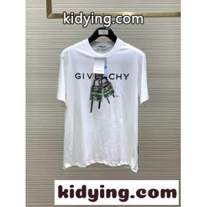 4G ロック プリントコットン 半袖Tシャツ ジバンシィ コピー Tシャツ 偽物 ホワイトkid26nGDima