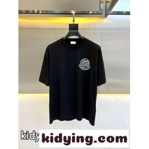 モンクレール スーパーコピー Tシャツ コピー 定番 ロゴ クルーネック コットン 半袖Tシャツ ブラックkid26jOTvOD