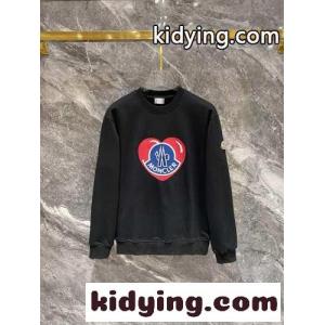 カジュアル クルーネック スウェットシャツ モンクレール コピー Tシャツ コピー ブラックkid269DOnGD
