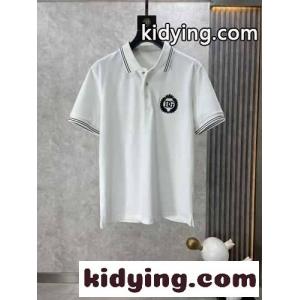 定番 ドルチェ&ガッバーナ スーパーコピー Tシャツ コピー コットンピケ 半袖 ポロシャツ ホワイトkid26T5PbCm