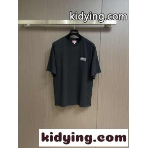 BICOLOR KENZO PARIS ロゴ入り 半袖Tシャツ ケンゾー tシャツ コピー ブラックkid26nayO5r