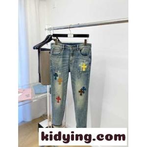 ストレッチ カジュアル 定番 クロムハーツ コピー ジーンズ コピー デニムパンツkid26W5Xbye