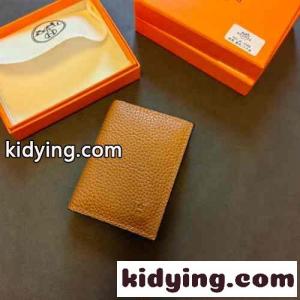 シンプル コンパクト 名刺入れ カードケース エルメス ブランド コピー 財布 コピー ブラウンkid26bG1fKD