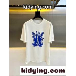 定番 カジュアル コットンジャージ 半袖Tシャツ モンクレール コピー Tシャツ コピー ホワイトkid26ziyOjC
