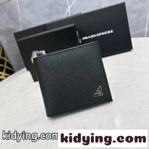 洗練された 人気 トライアングルロゴ プラダ コピーブランド 財布 コピー 二つ折り財布kid26WPDiOn