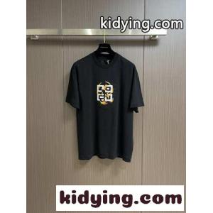 4Gドラゴンプリント コットン 半袖Tシャツ ジバンシィ コピーブランド Tシャツ 偽物 ブラックkid26KPTPbu