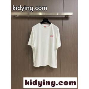 BICOLOR KENZO PARIS ロゴ入り 半袖Tシャツ ケンゾー tシャツ コピー ホワイトkid2659r4zu