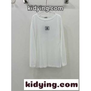 シンプル ロゴ 日焼き止め 長袖Tシャツ シャネル ブランド...
