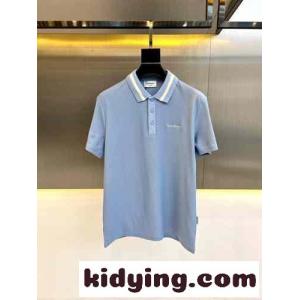 定番 エレガント 半袖 ポロシャツ サルヴァトーレ・フェラガモ Tシャツ コピー ブルーkid26uy09jy