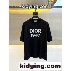 定番 カジュアル ロゴ入り 半袖Tシャツ クリスチャン・ディオール コピー Tシャツ コピー ネイビーkid26Lbu8fa