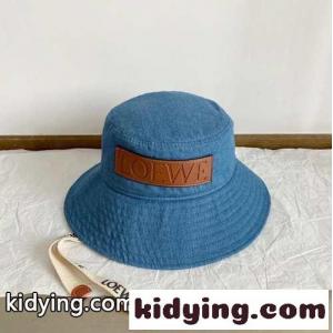 おしゃれ ロゴパッチ フィッシャーマンハット ロエベ コピー キャップ コピー ブルーkid264byeSf