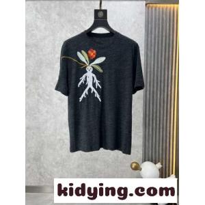 loewe コピー x Suna Fujita コットン 半袖Tシャツ ロエベ コピー Tシャツ コピー ダークグレーkid26HT1vWj